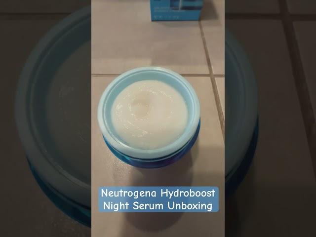 Neutrogena Hydroboost Night Serum Unboxing • YouTube #Shorts