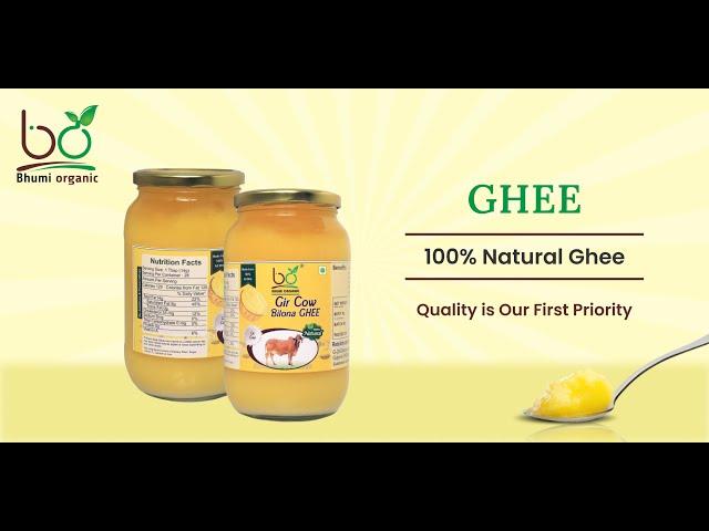 Bhumi Organic A2 Desi Gir Cow Ghee #bhumiorganicfarm #viral #amul #patanjali #food #ghee