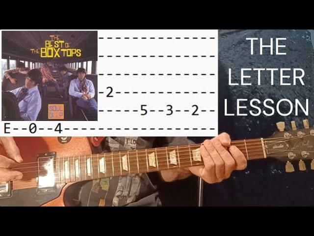 The Letter - The Box Tops - Guitar Lesson With Tabs and Chord Charts