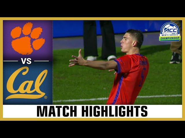 Cal vs. Clemson Match Highlights | 2024 ACC Men's Soccer