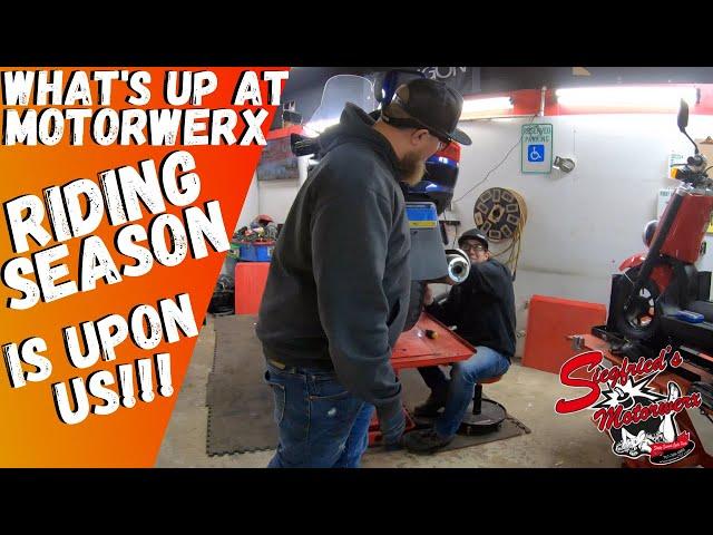 Motorcycle Shop Owners VLOG!  Getting ready for the riding season CRUNCH!