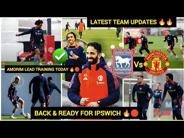 NoWYORO,ZARKIZEE,SHAW,MALACIA || MAN UNITED TRAINING NEWS ahead of IPSWICH TOWN #manunitednewstoday