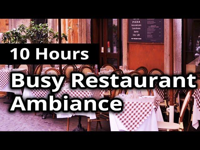 CITY AMBIANCE: Busy Restaurant / Diner - 10 HOURS Ambient Sounds