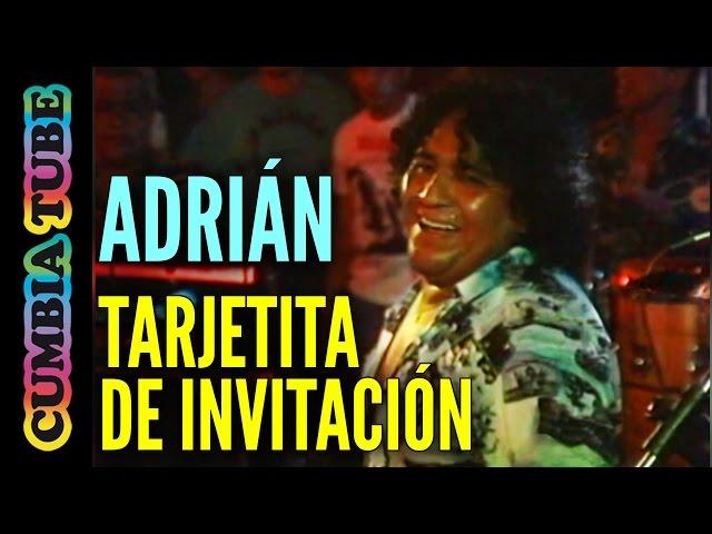 Adrián y Los Dados Negros - Tarjetita de Invitación