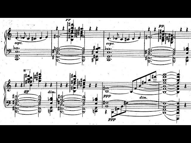 Toivo Kuula - Six Pieces for Piano, Op. 26 (1914-16) [Score-Video]