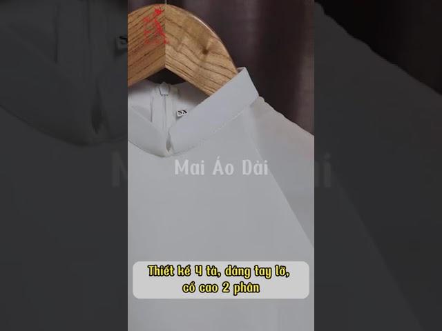 Áo dài nữ 4 tà trắng chiffon cao cấp,chụp kỷ yếu, hội khóa học sinh sinh viên  Mai Áo Dài