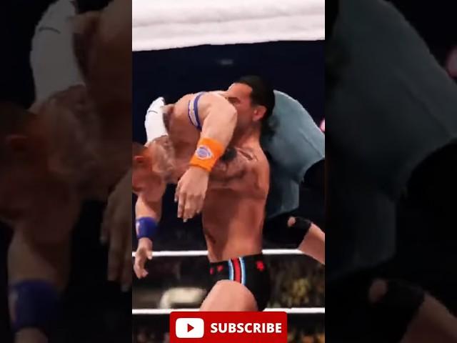 CM Punk Vs John Cena #short #shorts #shortsfeed #wwe #shortvideos #wwe2k24 #wwe2k25 #johncena