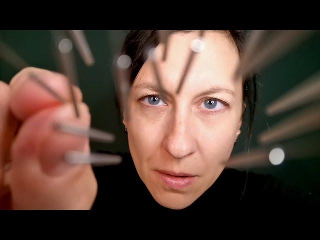 Cosmetic Facial Acupuncture ASMR for wrinkles treatment