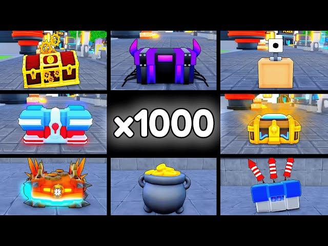 I OPENED 1000 Of EVERY CRATE...AND GOT LUCKY! (Toilet Tower Defense)