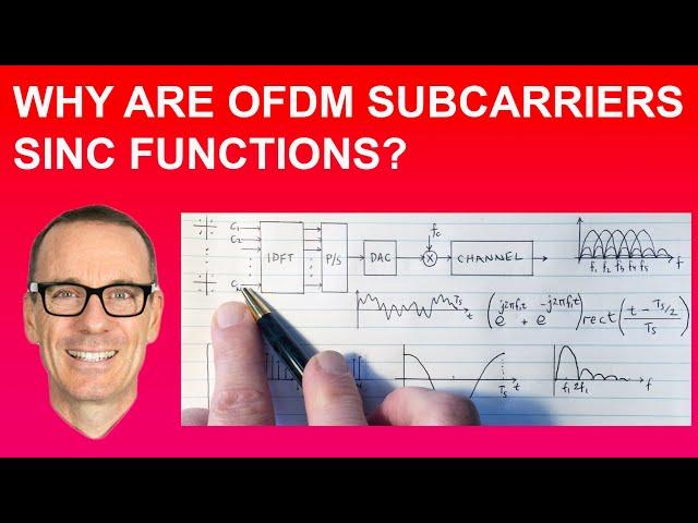 Why are OFDM Subcarriers Sinc Functions?