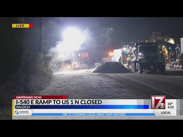 I-540 EB ramp to Capital Boulevard closed for emergency repair