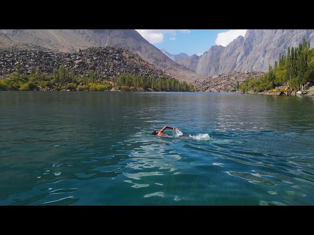 Swimming in Upper Kachura Lake