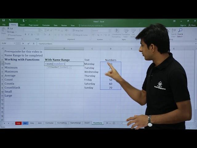 MS Excel - Name Range with Formulas