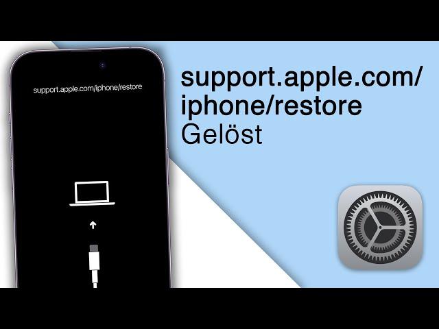 iPhone/iPad hängt bei support.apple.com/iphone/restore – 3 Lösungen