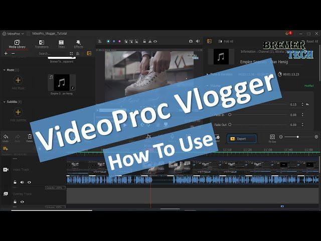 VideoProc Vlogger Tutorial | First Review | How To Use VideoProc