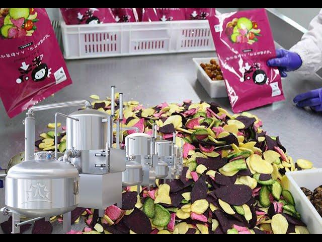 Vacuum Fried Fruits & Vegetables Chips Processing fryer