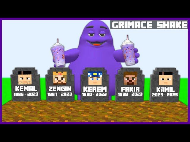 GRİMACE SHAKE ŞEHRE DÖNEN HERKESİ ÖLDÜRDÜ!  - Minecraft ZENGİN FAKİR HAYATI