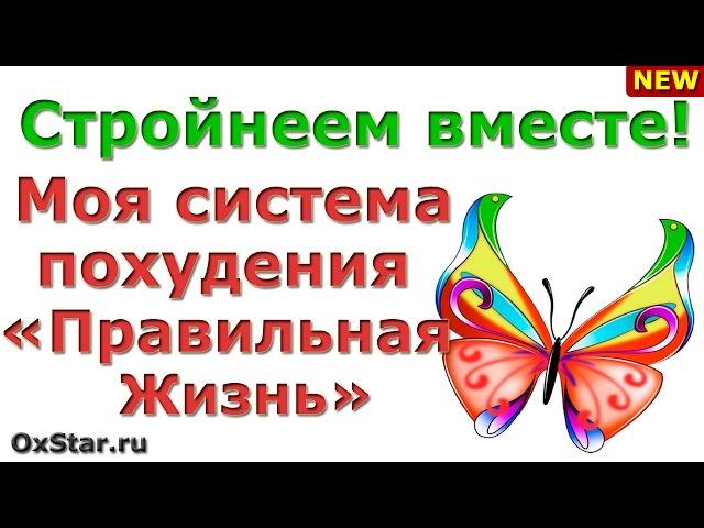 МОЯ СИСТЕМА ПОХУДЕНИЯ «ПРАВИЛЬНАЯ ЖИЗНЬ» - Как сбросить лишний вес и вести здоровый образ жизни