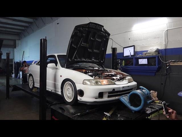 B18c5 Turbo Dc2! Stock block 411hp on 10 psi!