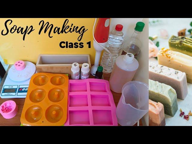 Soap Making class 1/ cold process and glycerine based soaps