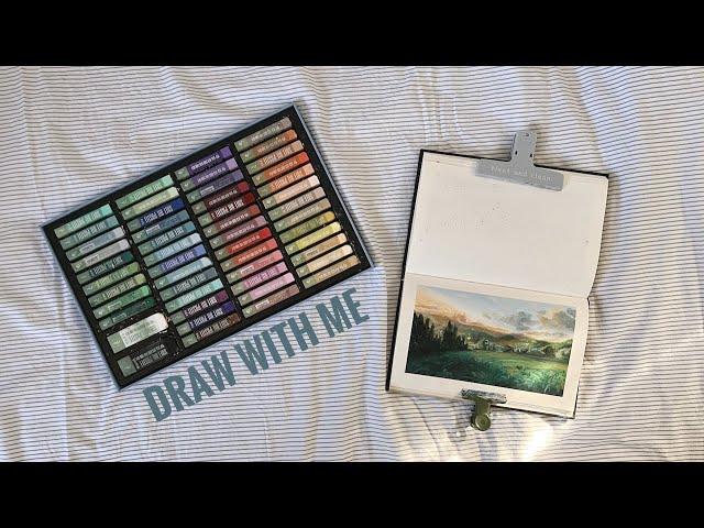 ️  sketchbook diaries: drawing studio Ghibli scenes w/ new soft oil pastels 