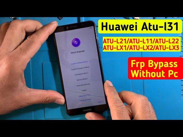 Huawei Y6 (2018) Frp Bypass | huawei ATU-L31/ATU-L22/ATU-L21/ATU-LX1/ATU-LX2 Google Account Unlock