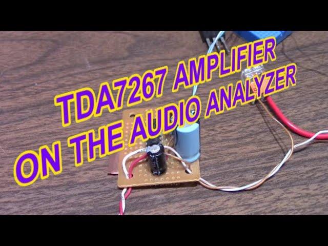 TDA7267 amplifier on the audio analyzer