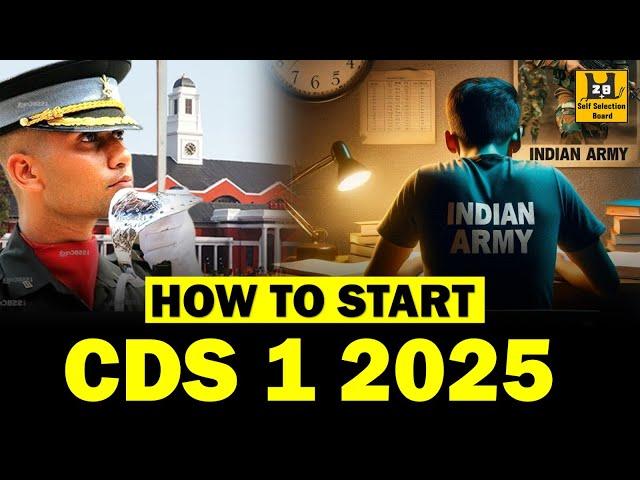 NEW Pattern in CDS 2025 | CDS 1 2025 Preparation Plan | Shubham Varshney SSB | How to START CDS