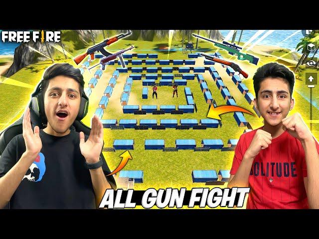 Fighting With My Brother In Craftland Mode  Sniper challenge (Funny Moments) - Garena Free Fire