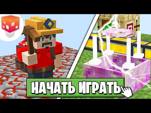 ГРИБЛЕНД - Топовый Сервер с Модами! Как Начать Играть? (Один Блок с Модами)