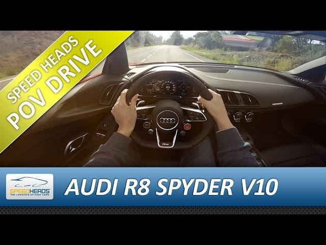 POV Drive - Audi R8 Spyder V10 (540 PS) Onboard Test drive (pure driving, no talking)