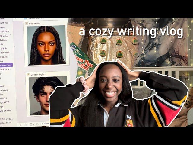 a cozy winter writing vlog