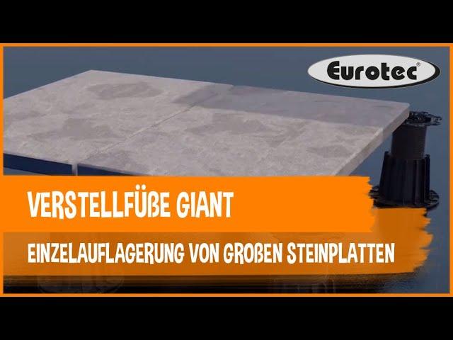 Eurotec Verstellfüße GIANT