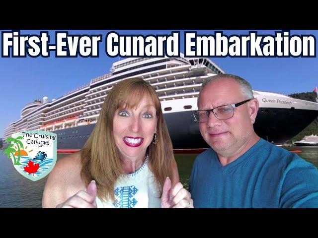 First Cunard Cruise on Queen Elizabeth  | Day 1 Vlog Embarkation