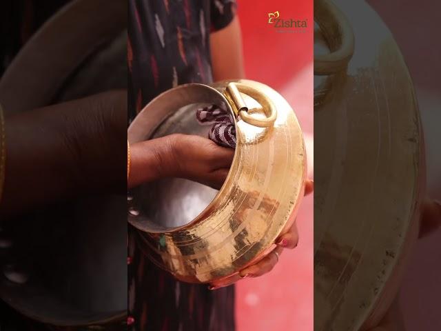 How to clean Brass Cookware on a daily basis? #cookware #howtocleanbrass #traditionalcookware