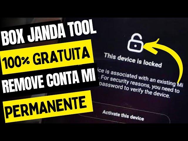 Remova CONTA MI CLOUD permanente com essa ferramenta INÉDITA e faça FRP e BAYPASS