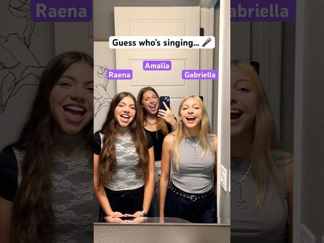 GUESS WHO’S SINGING!  | Triple Charm #Shorts