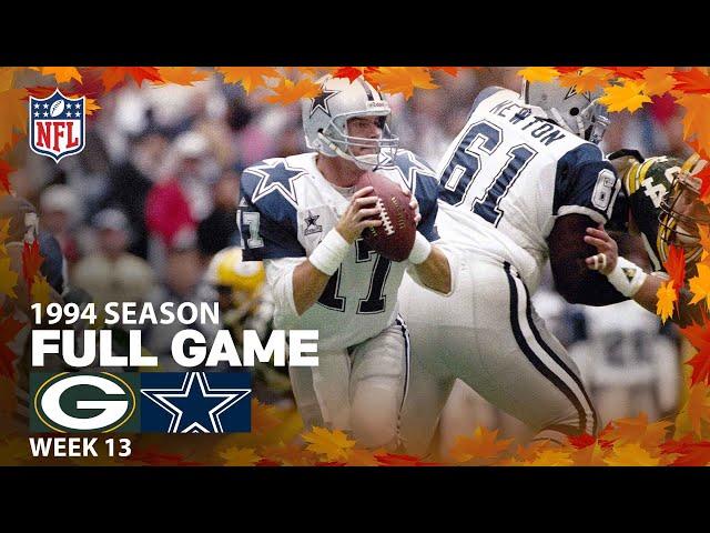 Thanksgiving Day Battle in Dallas! Packers vs. Cowboys FULL GAME | NFL 1994 Season Week 13