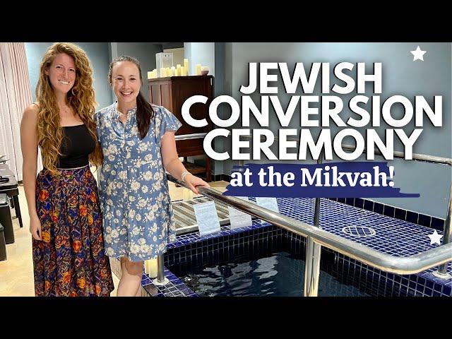 A JEWISH CONVERSION CEREMONY - IN THE MIKVAH
