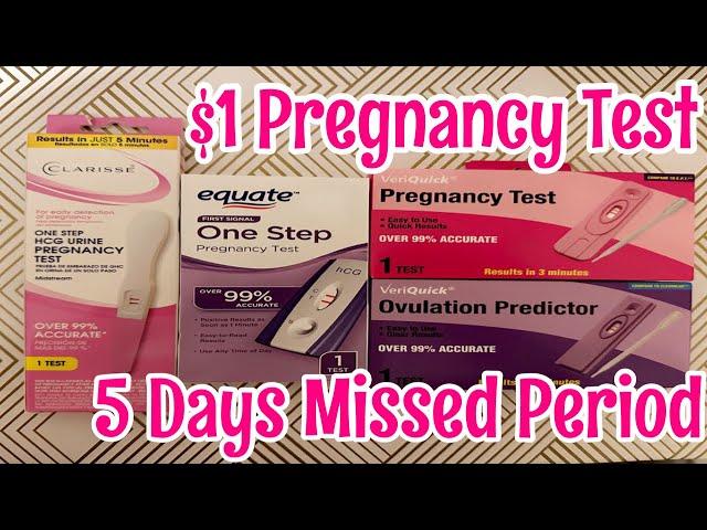 Cheap Pregnancy Test / Missed Period /Dollar Store Brand/ Walmart Brand / Ovulation Test