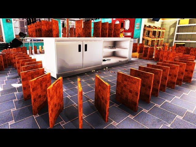 I Turned My Kitchen into an Insane Domino Maze - Cooking Simulator