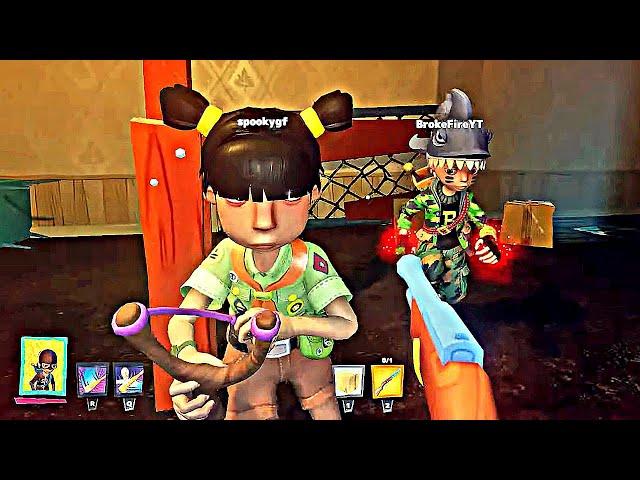 1 Hour of FUN, Scary Moments, Fights & Chases  in *SECRET NEIGHBOR* with TGW Team's Stream