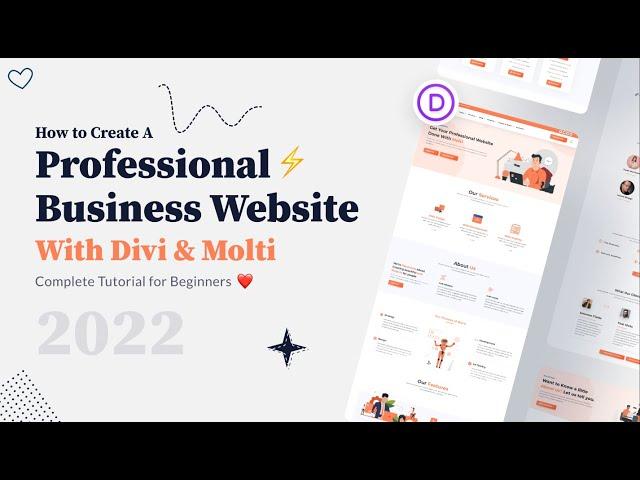 How to Create a Website with Divi Theme & Molti Child Theme 2023 | For Beginners