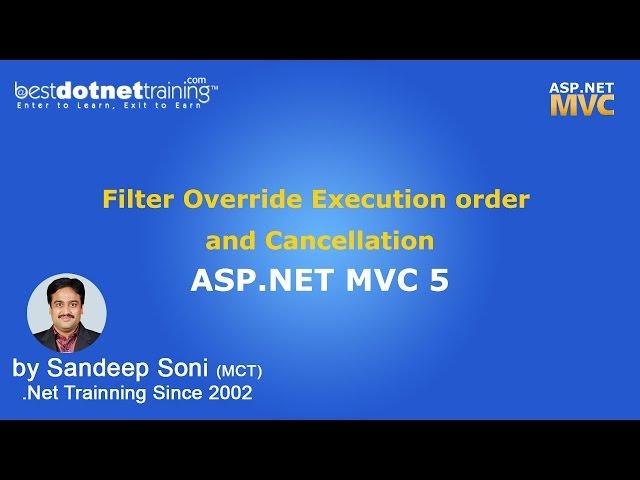 ASP.NET | MVC 5 | Filter Override Execution order and Cancellation