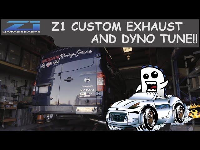 We made a custom exhaust and dyno tuned a NV3500 Van...