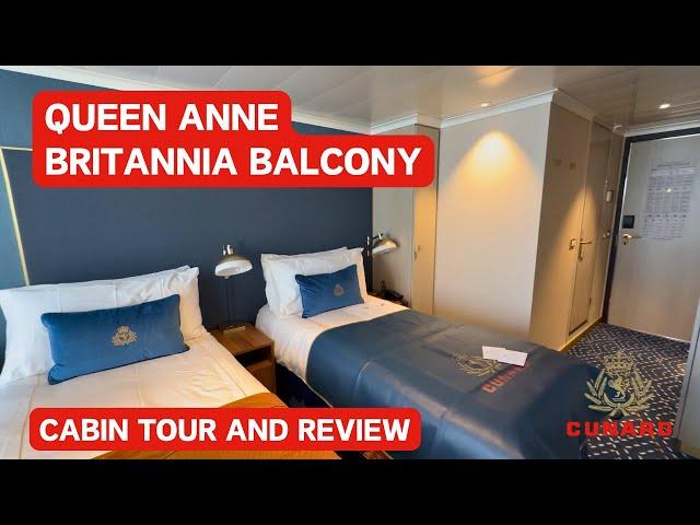 Cunard Queen Anne - Cabin Tour, Britannia Balcony Stateroom 8027