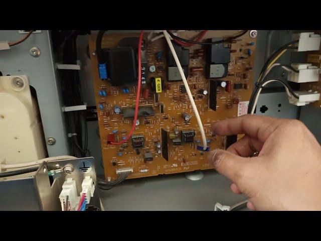 How to replace  high Voltage board of Copier Toshiba 452/cleaning drum unit