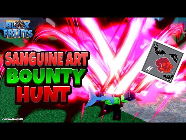 Sanguine Art is OP! (Update 20 Blox Fruits Bounty Hunting)