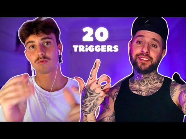 doing 20 Fast ASMR Triggers w- @tonytriggersasmr