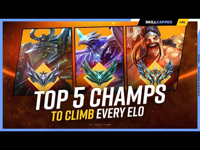The 5 BEST Champions to Climb in EVERY ELO! - Season 13